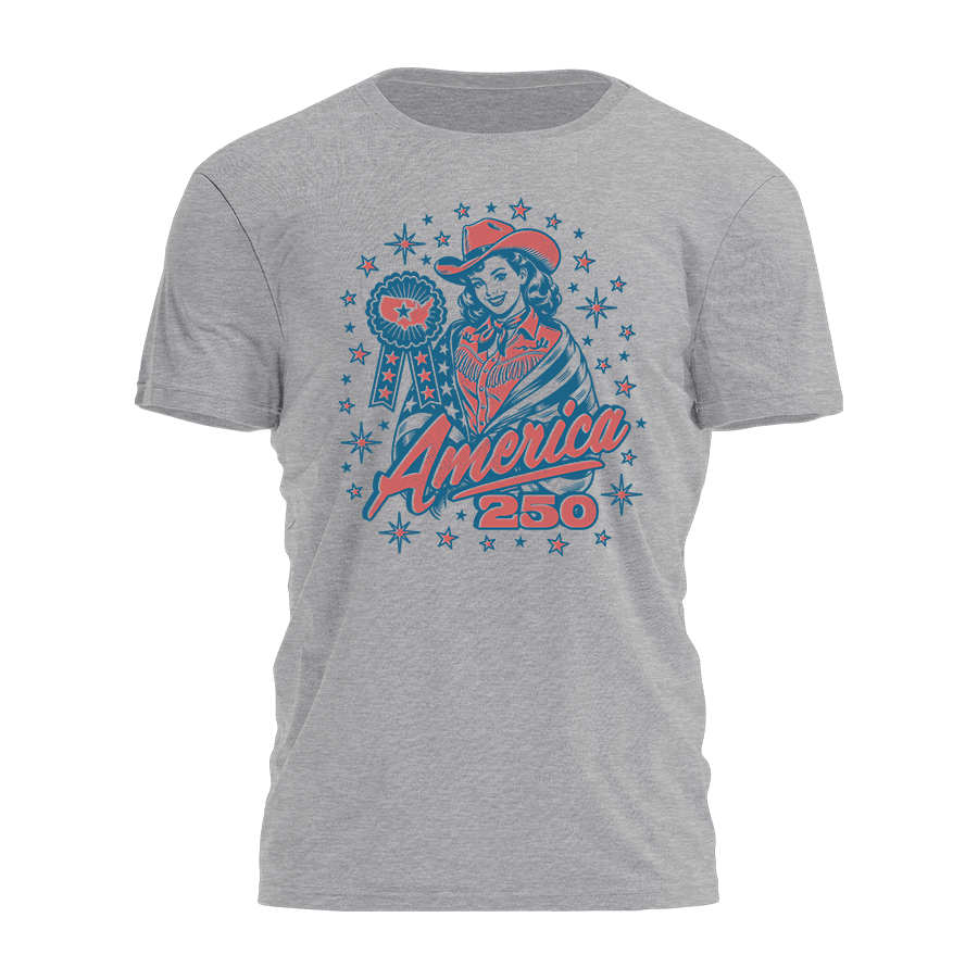 America 250 - USA Western Girl Tee - 4564
