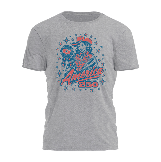 America 250 - USA Western Girl Tee - 4564