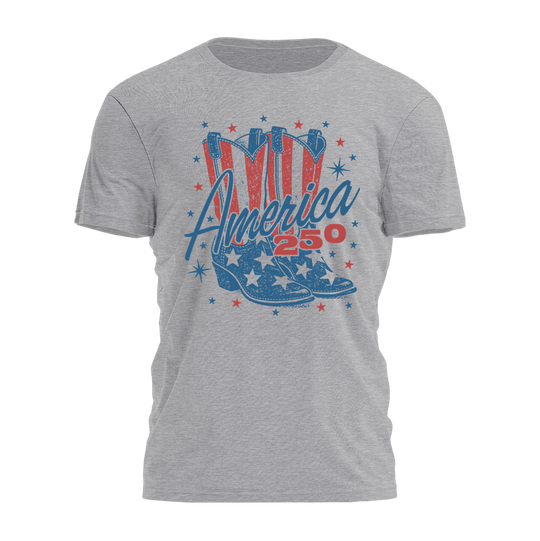 America 250 - Western Boots Tee - 4704