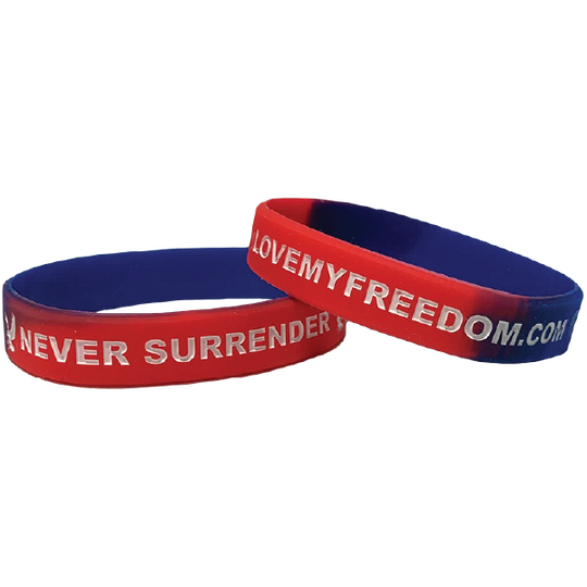 Never Surrender Wristband - 9801