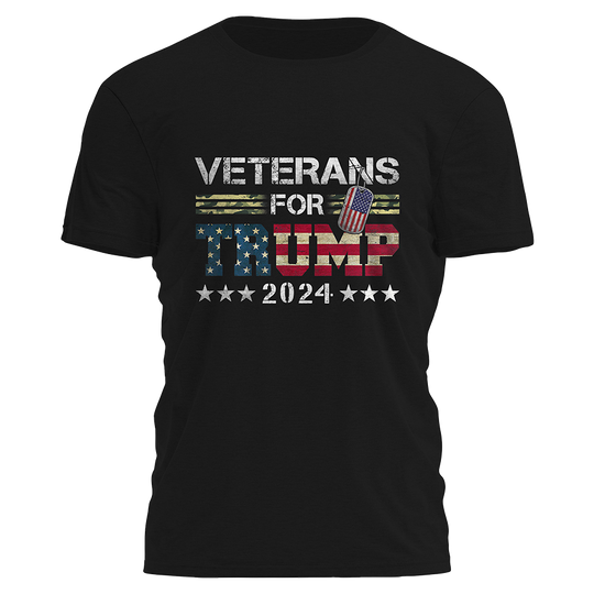 Veterans For Trump 2024 Tee - 2122