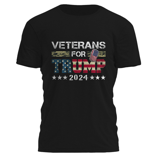 Veterans For Trump 2024 Tee - 2122