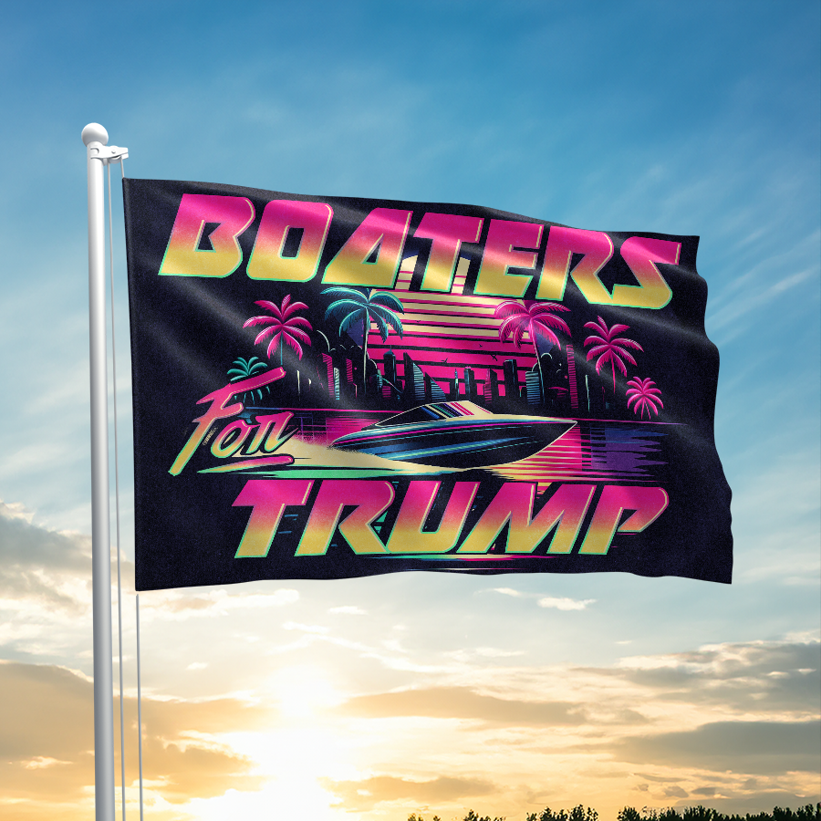 Boaters For Trump - Miami - Flag