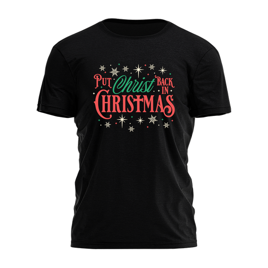 Christ Back In Christmas Tee - 4364