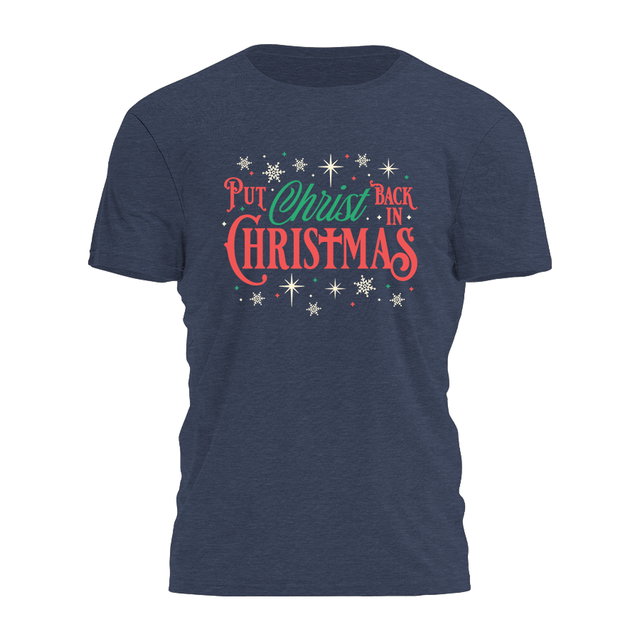 Christ Back In Christmas Tee - 4364