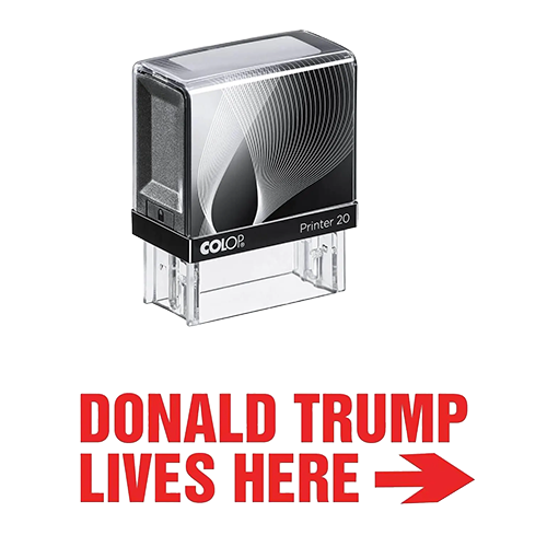 Trump Lives Here Stamp - 3422