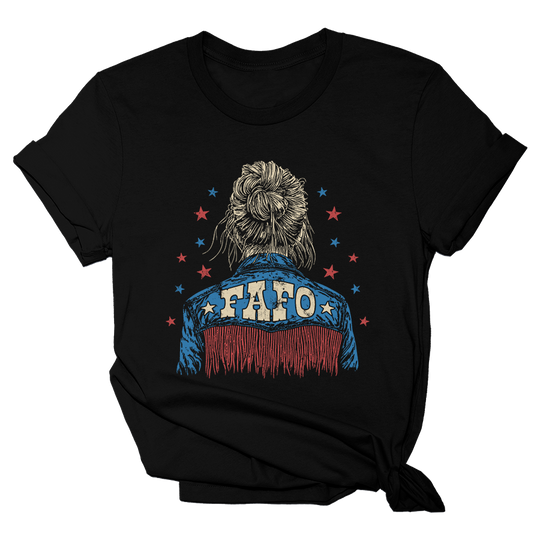 FAFO - Messy Bun Western Tee - 4494