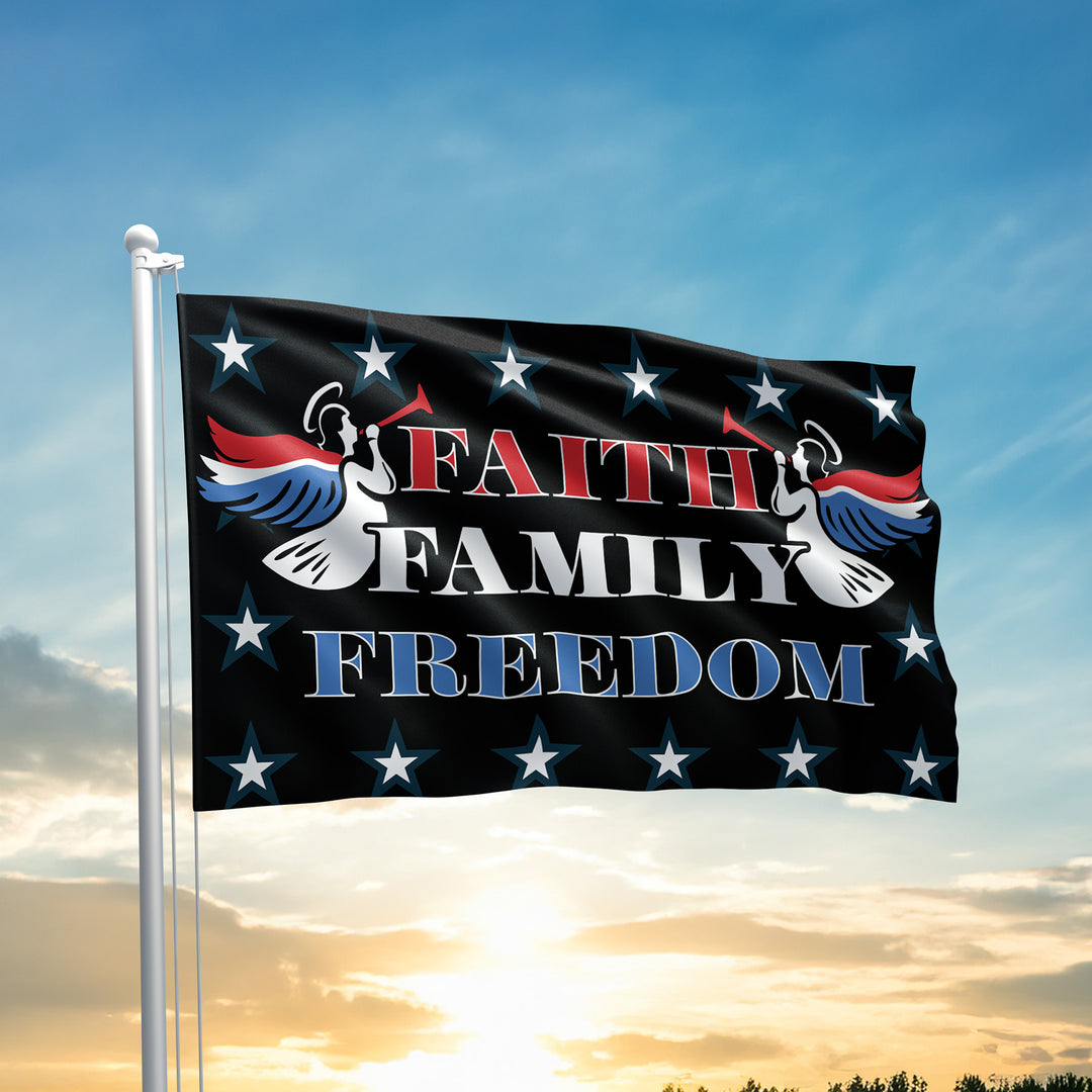 FAITH FAMILY FREEDOM ANGELS FLAG