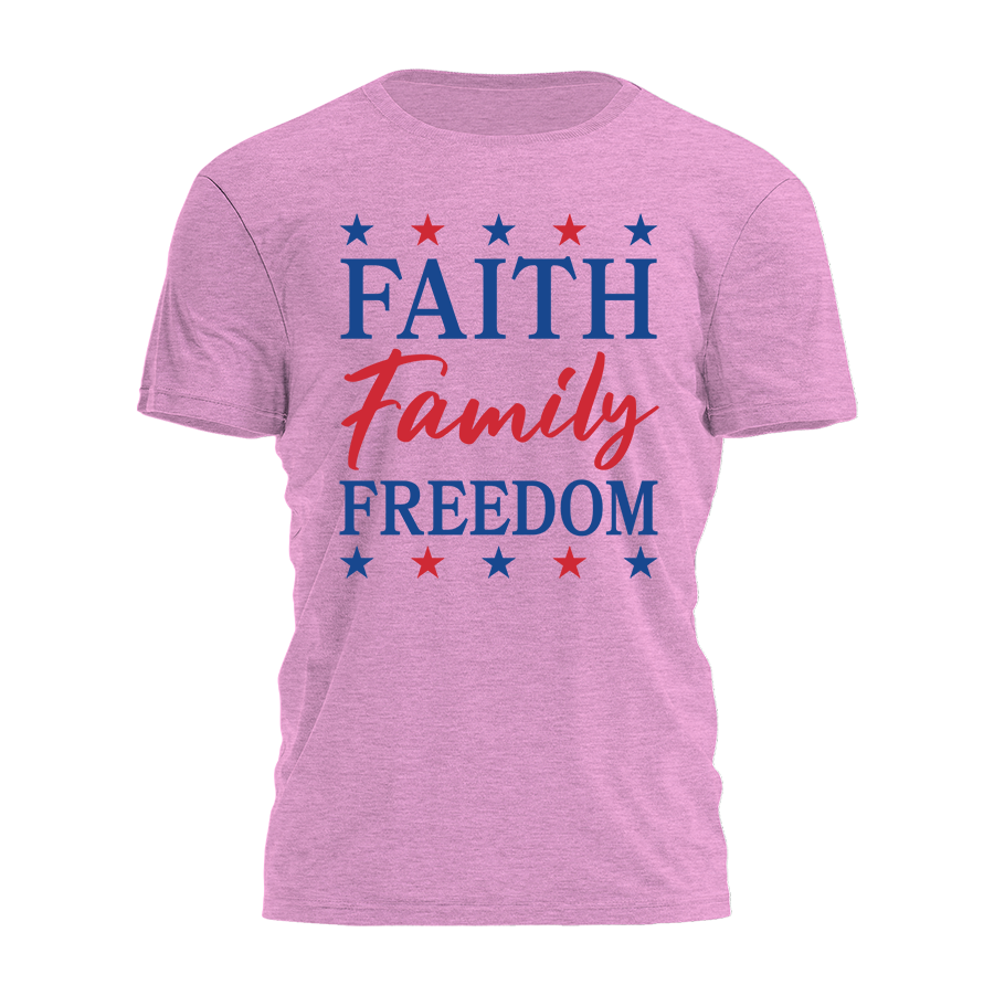 Faith Family Freedom Tee - 4923