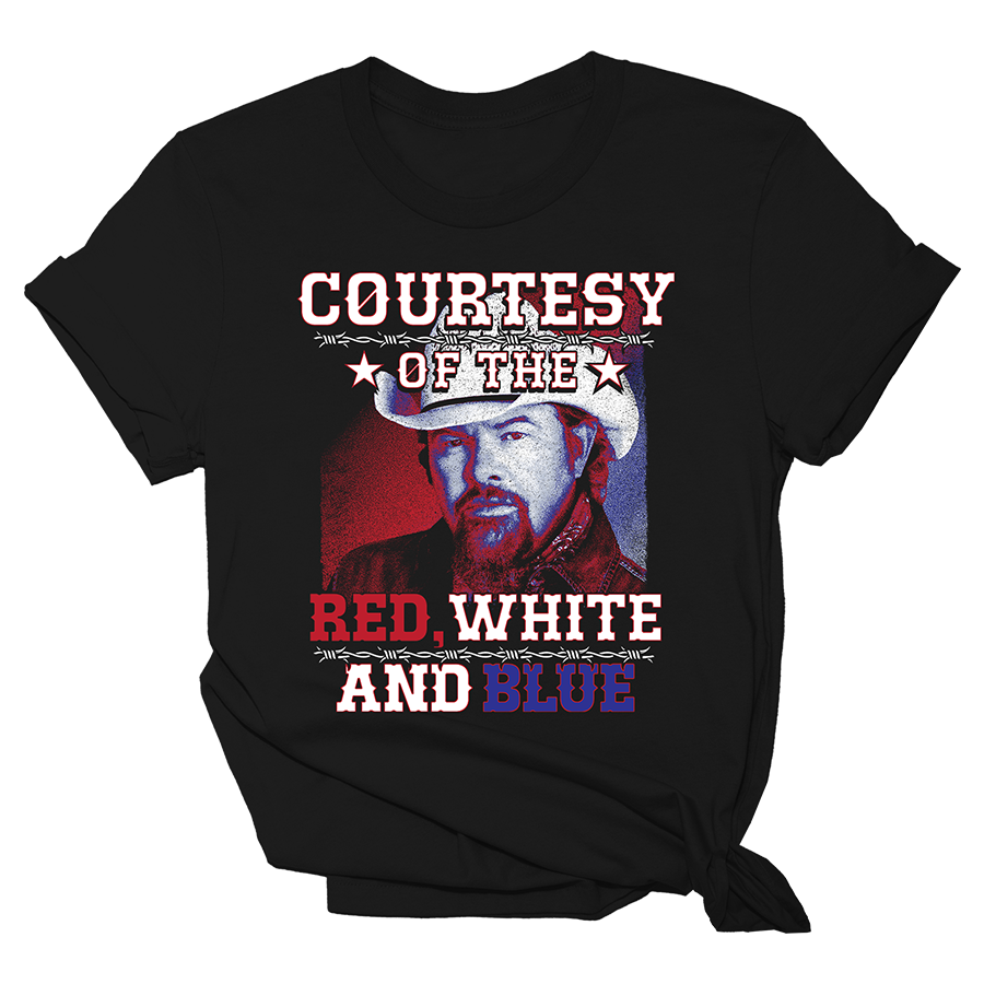 Courtesy Of The Red White And Blue Womens Tee