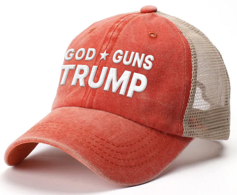 God Guns Trump Trucker Mesh Hat 0998