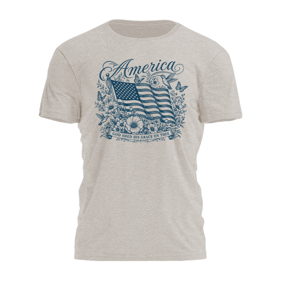 God Shed His Grace - Vintage Tee - 5008