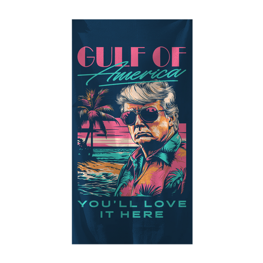 Gulf Of America - Miami Palms Beach Towel - 3806