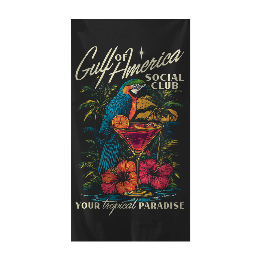 Gulf Of America Social Club Beach Towel - 3811