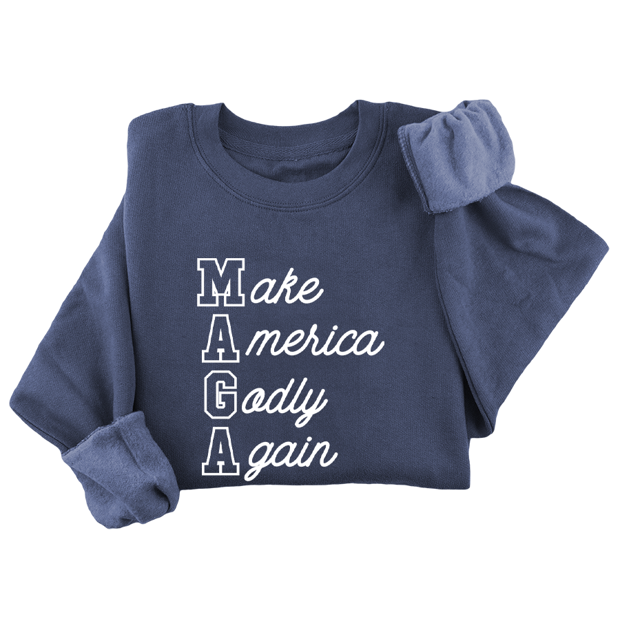 Make America Godly Again - Script Crewneck - 3657