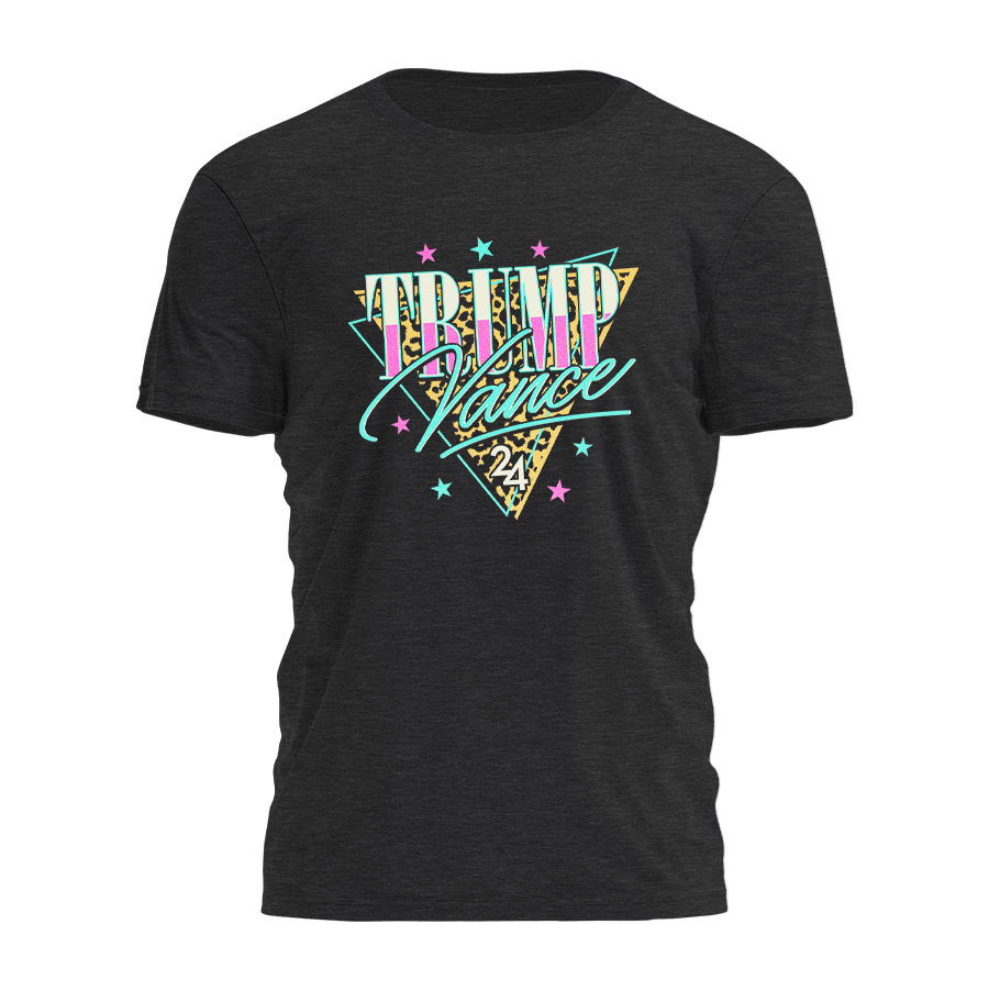 Trump Vance - 80s Yellow Leopard Print Tee - 2856
