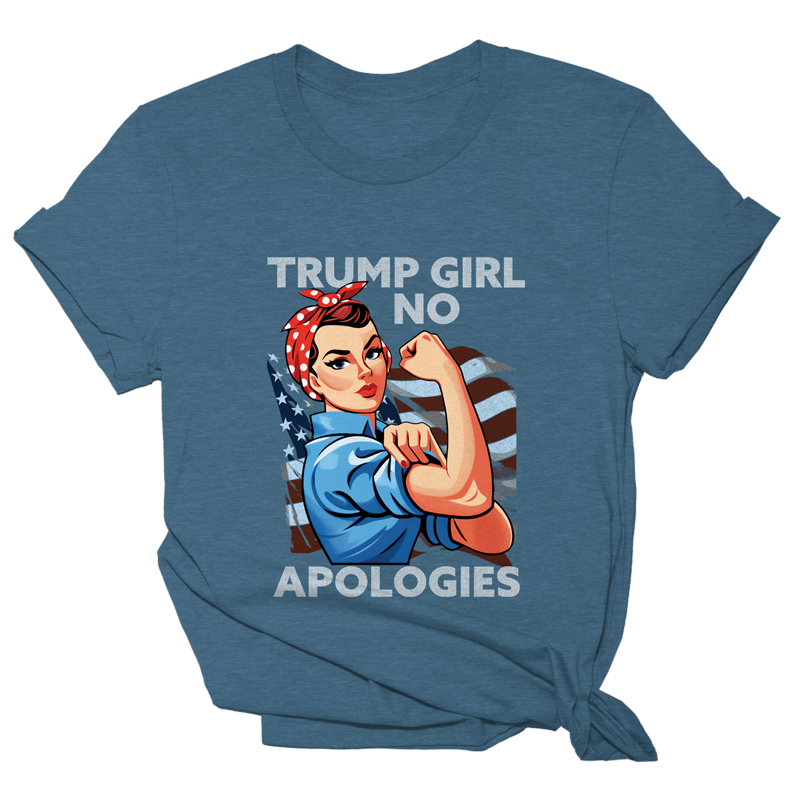 Trump Girl No Apologies Rosie Tee - 2216