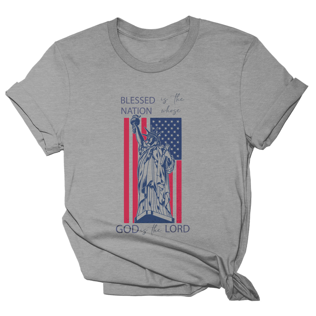 Blessed is the Nation Women's Shirt Tee