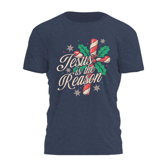 Jesus Is The Reason - Candy Cross Tee - 4279