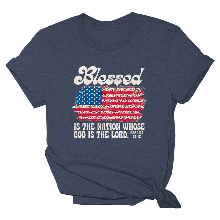 Blessed Is The Nation Tee - 2309