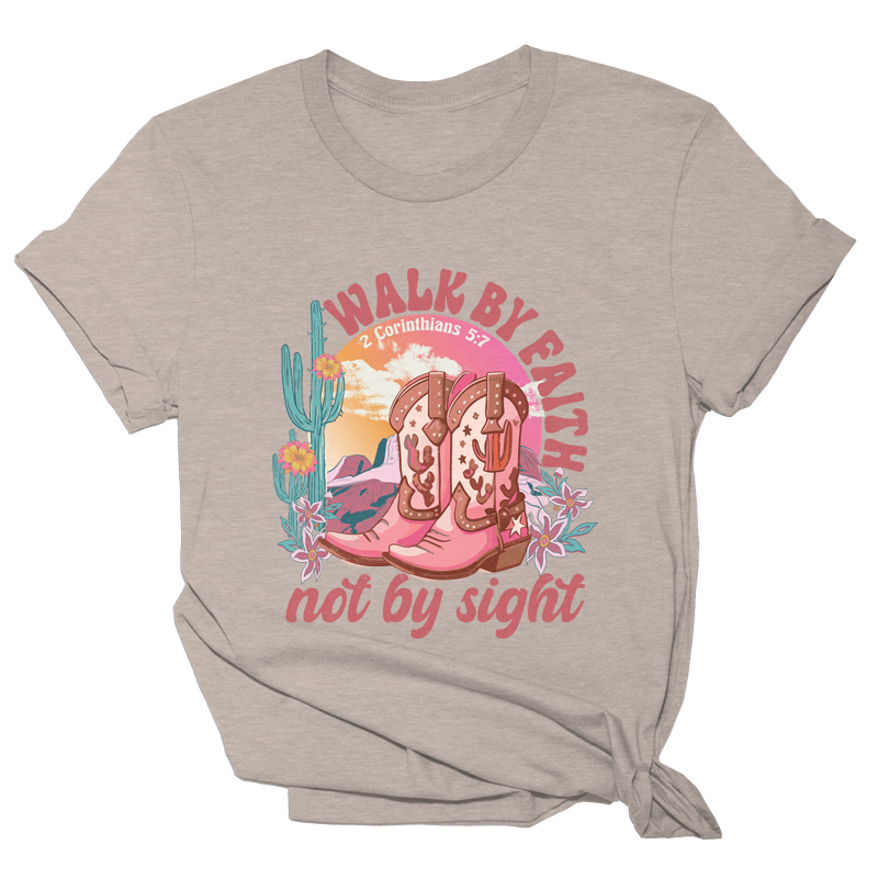 Walk By Faith Not By Sight Tee - 3644