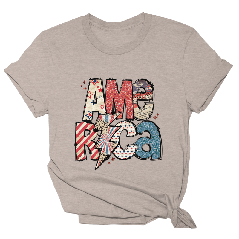 America Lighting Bolt Tee - 2327