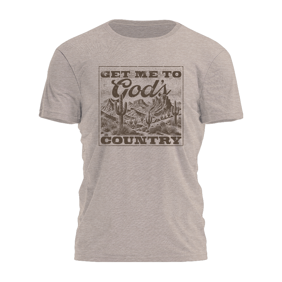 Get Me To God's Country - Western Desert Tee - 3726