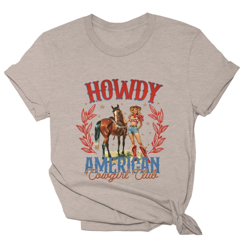 Howdy American Cowgirl Tee - 2378