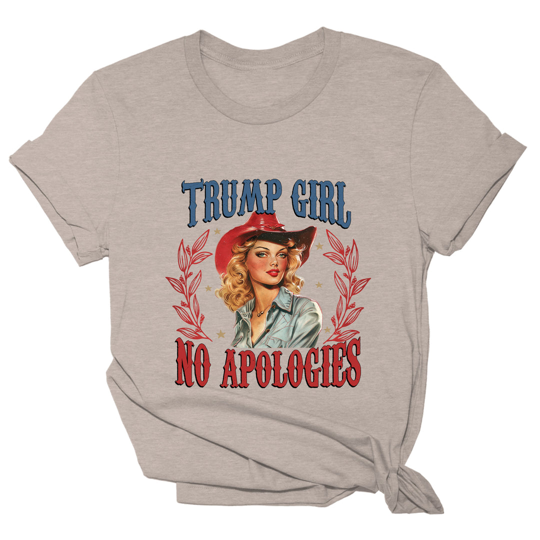 Trump Girl No Apologies Tee - 2069