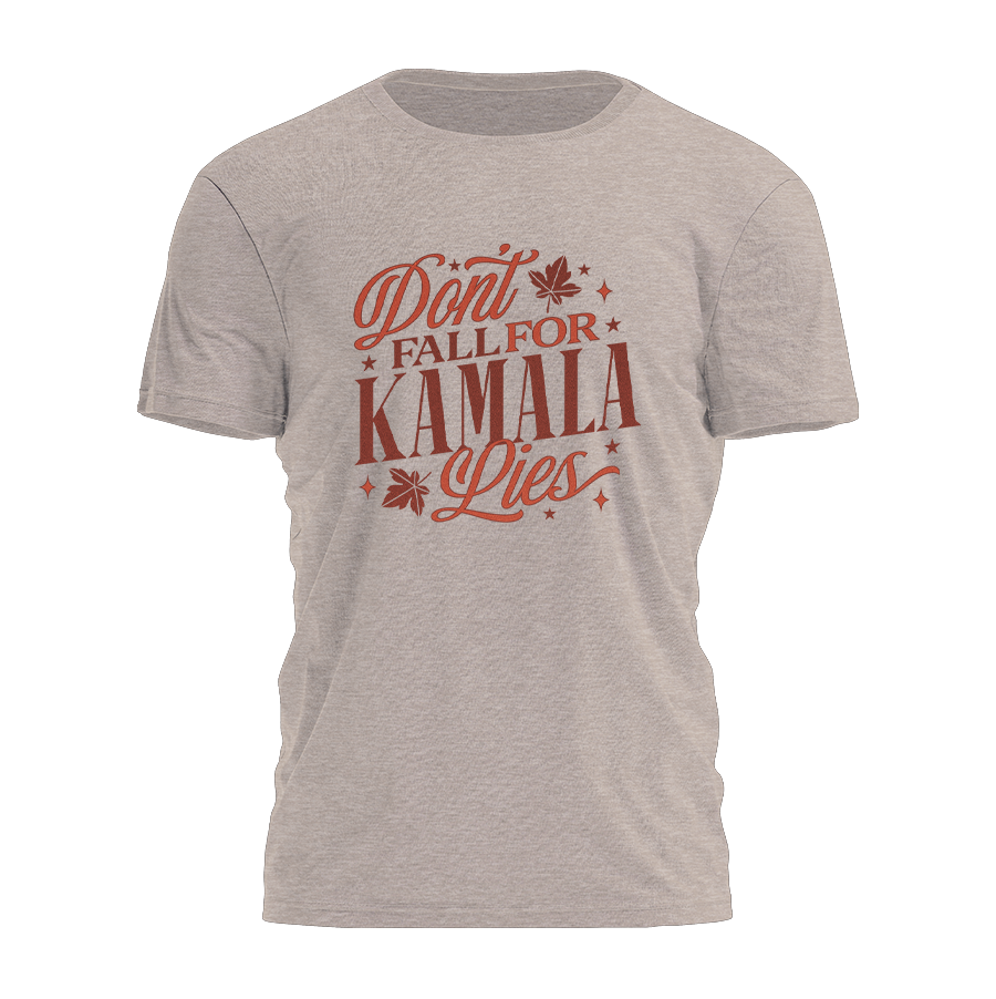 Dont Fall For Kamala Lies - Fall Leaves Tee - 2904