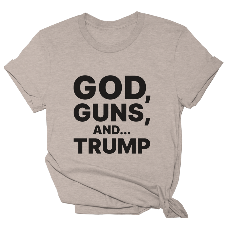 God Guns and Trump Stone Women's Shirt Tee