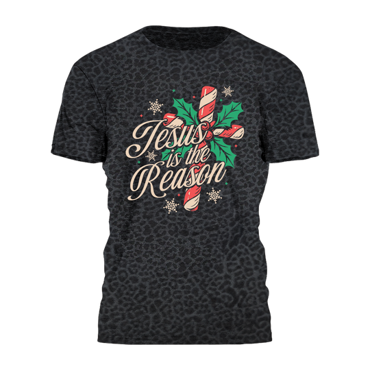 Jesus Is The Reason - Candy Cross Tee - 4279