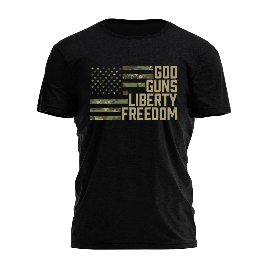 God Guns Liberty Freedom Tee - 5029