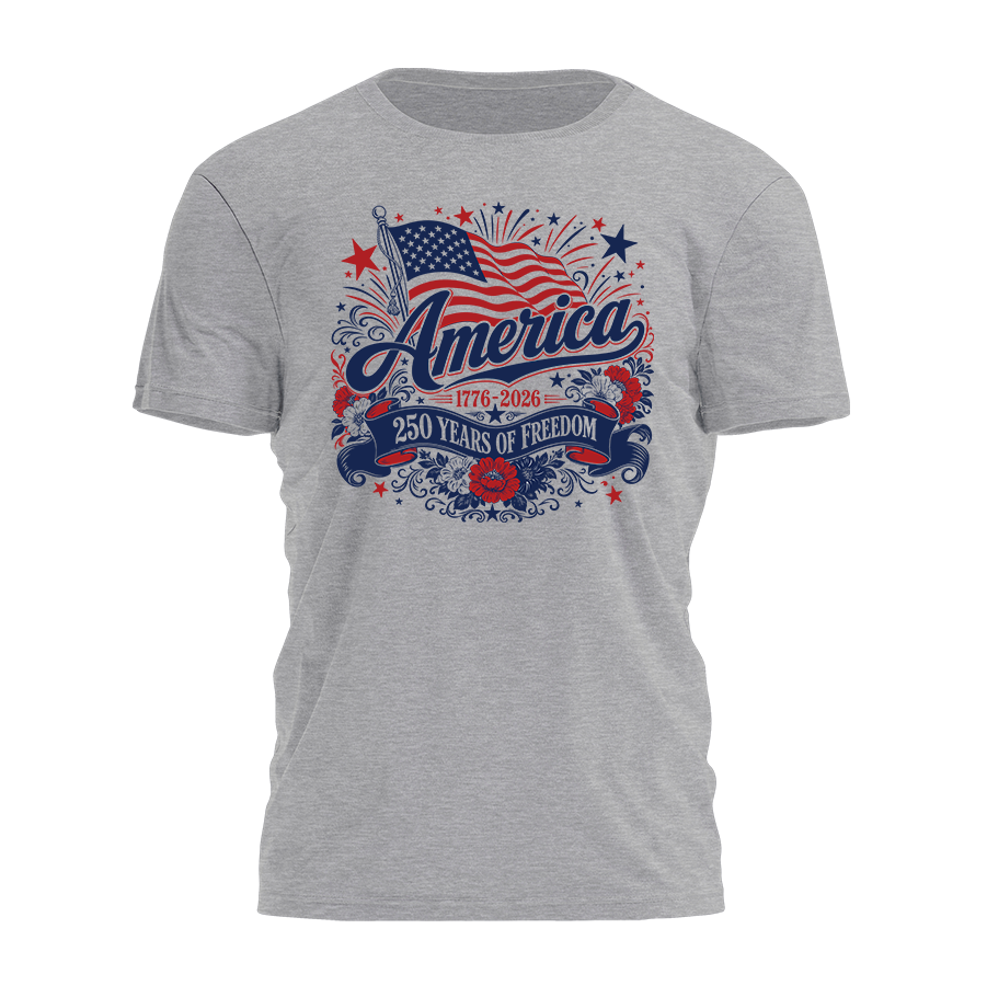 America Freedom Floral Tee - 4853