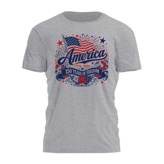America Freedom Floral Tee - 4853
