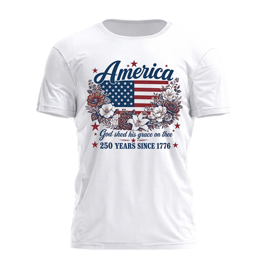 God Shed His Grace Tee - 4786