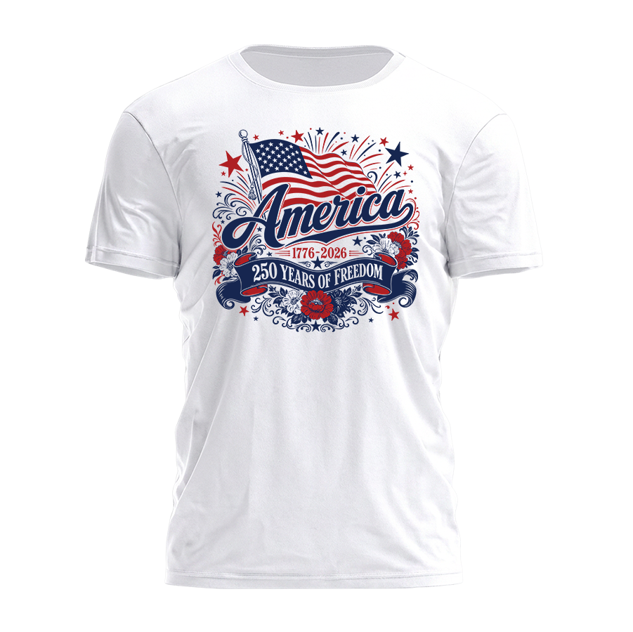 America Freedom Floral Tee - 4853
