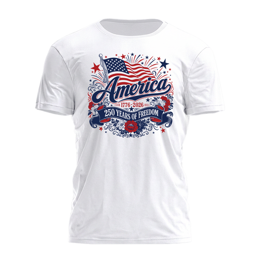 America Freedom Floral Tee - 4853