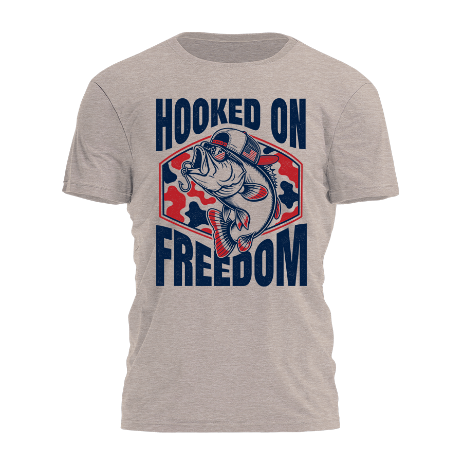 Hooked On Freedom Tee - 4828
