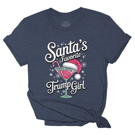 Santa's Favorite Trump Girl Tee - 4289
