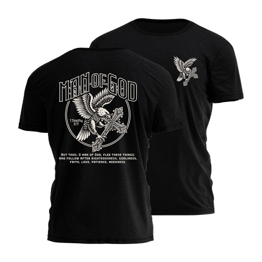 Man Of God - Eagle Cross Tee - 4762