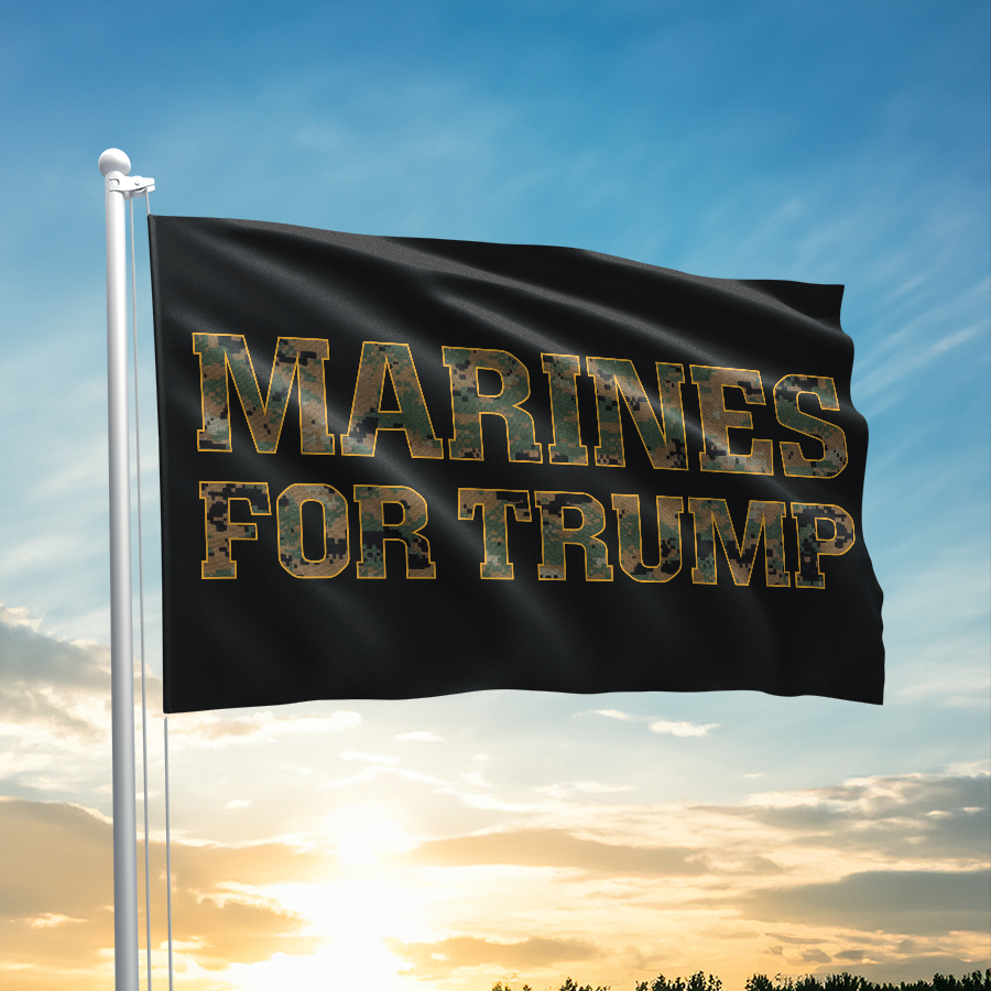 Marines For Trump - Flag