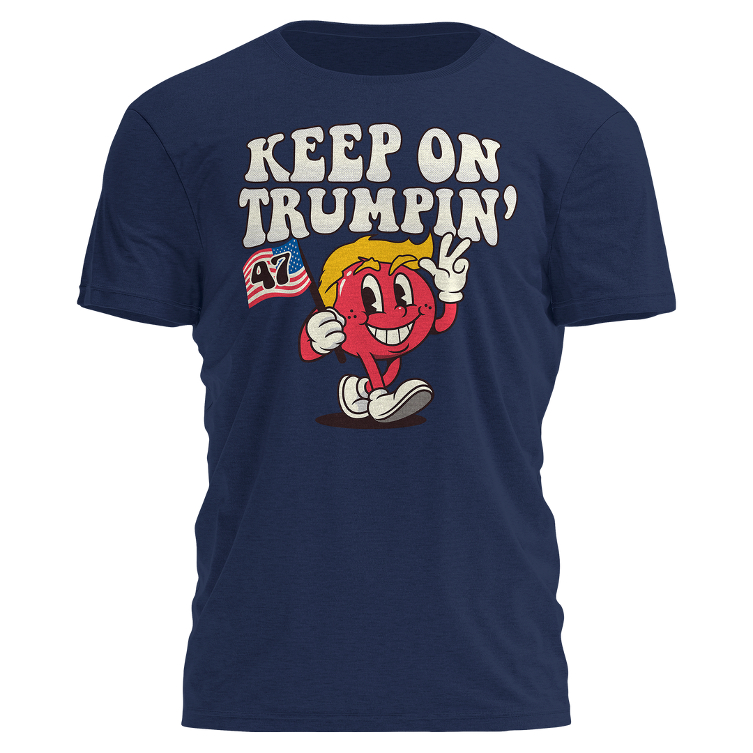 Keep On Trumpin' Navy Tee - 2222