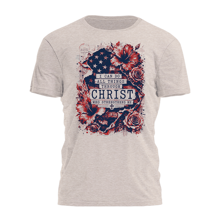 All Things Through Christ Tee - 4992