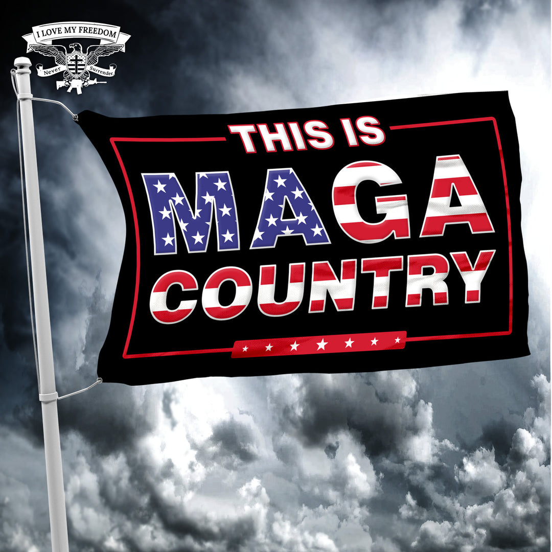 THIS IS MAGA COUNTRY FLAG