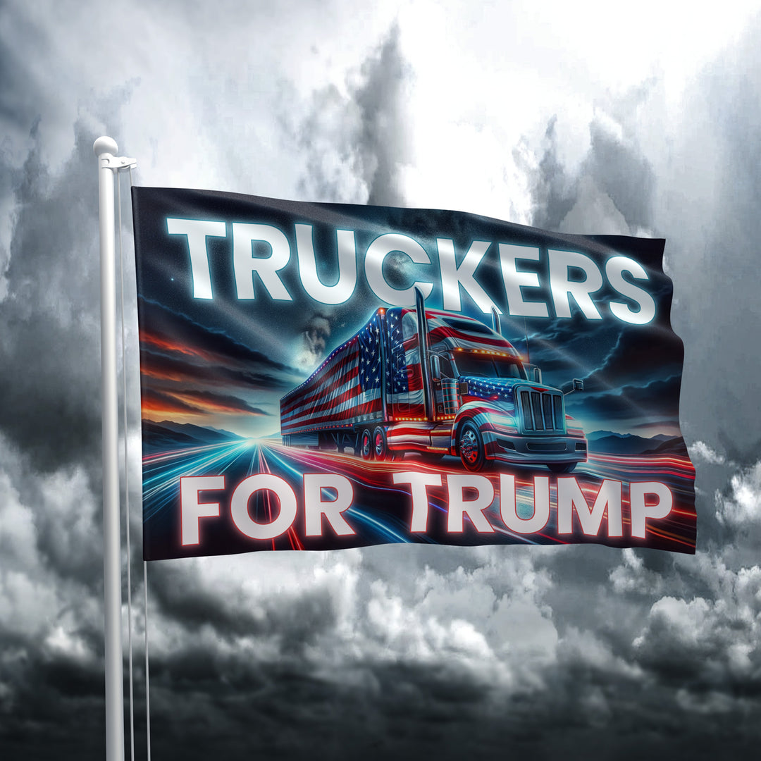 Truckers For Trump Flag 4