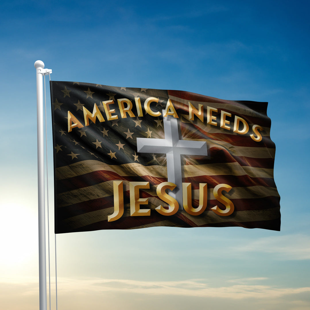 America Needs Jesus Flag