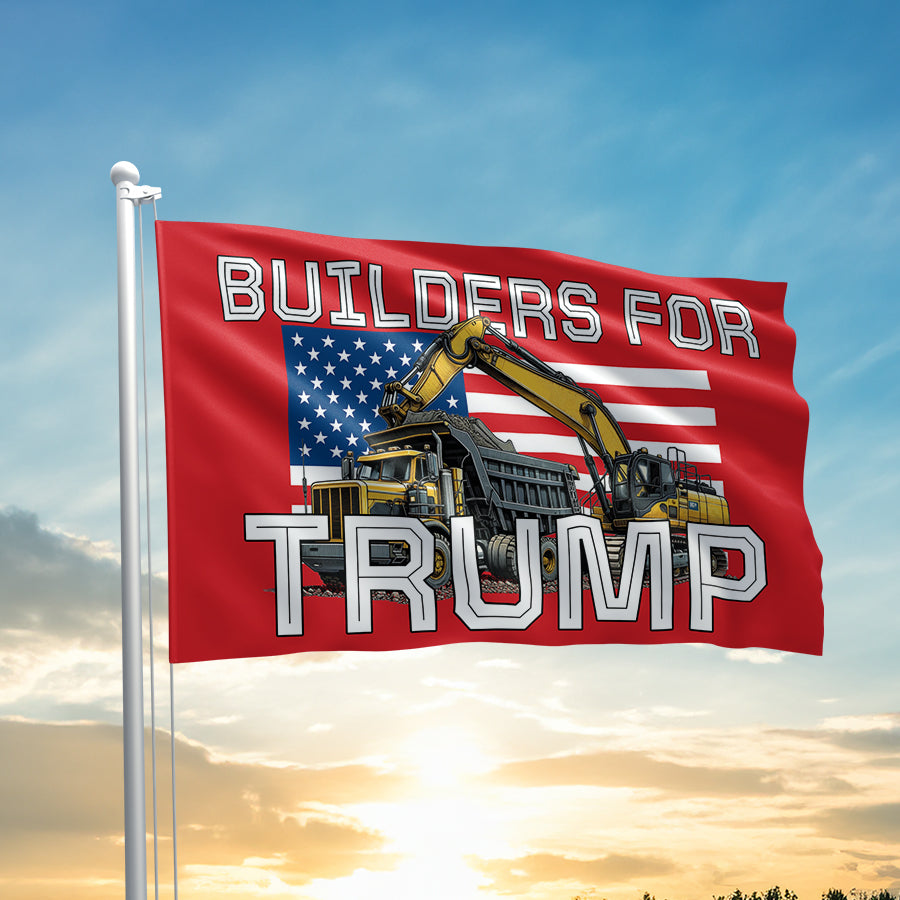 Builders For Trump Flag