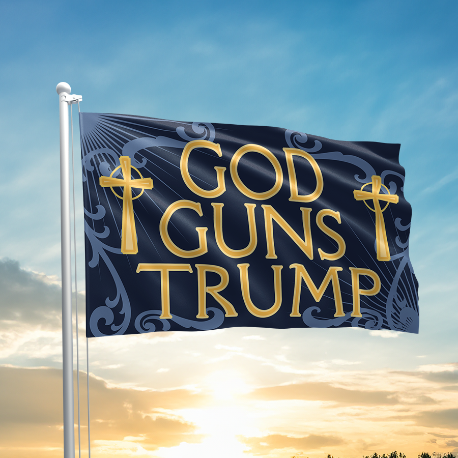 God Guns Trump Remake 2 Flag