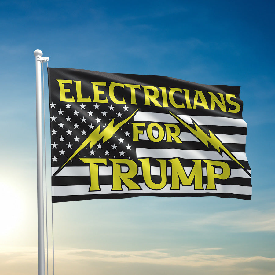 Electricians For Trump Flag